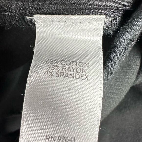 J. Jill Essential Cotton Stretch Black Pant size 4P - Picture 7 of 8
